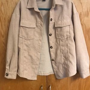 Light pink corduroy jacket
